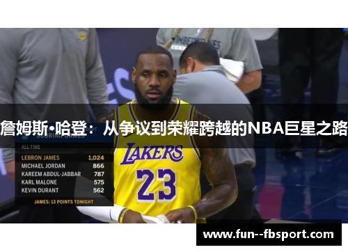 詹姆斯·哈登：从争议到荣耀跨越的NBA巨星之路